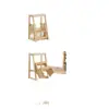 Escalera Taburete Plegable Bambú Hogar Escalada Taburete Banco Multifuncional Pedal Peldaño Taburete para Pies Infantil Taburete para Cambiar Zapatos