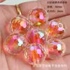 16mm Cor Mágica Diamante Contas Redondas Pintadas à Mão Contas Pintadas Artesanais Corrente de Celular com Contas Artesanal Joias Acessórios com Contas
