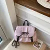 Bolsa Rosa Nuvem Design de Nicho 2026 Novo Estilo Doce e Cool Bonita Bolsa de Ombro Moda Versátil Bolsa de Ombro com Laço