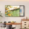 Pintura Decorativa Fofa de Gato para Caixa de Medidor Elétrico, Novo Estilo para Restaurante e Quarto, Pintura de Parede para Cobertura de Quadro de Distribuição de Energia, Arte de Parede para Cobrir o Disjuntor Principal