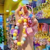 Nuevo Llavero de Acrylico con Cuentas de Amor Colgante Creativo para Bolso Pequeño Fresco Colorido de Cuentas Regalo al por Mayor