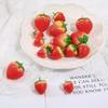 Colgante acrílico con forma de fresa y cereza de resina de fruta, hecho a mano, para hacer tú mismo, pendientes, pulseras y accesorios.