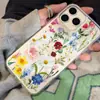 50 Piezas de Pegatinas con Temática de Flores, Hojas Transparentes Impermeables para Plantas y Materiales Florales para Journaling, Pegatinas DIY para Guitarra y Auriculares