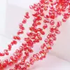 Cuentas Sueltas de Cristal Accesorios para Joyería DIY Cuentas de Vidrio Tallado Forma de Gota de Agua Accesorios para Ropa Color Plateado Agujero Horizontal 5*8mm Gota de Agua