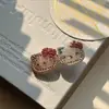 Grampo de Cabelo Exquisito Coreano Cheio de Diamantes Gatinho Fofo 2025 Novo Grampo para Mechas Laterais da Testa Acessórios de Cabelo para Menina