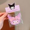 Lindas Pegatinas de Flequillo de Dibujos Animados para Niños Pegatinas Mágicas Bordadas Sanrio Herramienta para Ordenar el Cabello de Niñas Postes para el Cabello