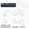 Conector de barra de barramento de alumínio de tira longa de 4 furos M4 M3 junta flexível acoplamento quadro de ponte junta adaptador de fixação de máquina