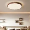 Lámpara de techo para sala de estar estilo madera natural, moderna, simple, elegante, protectora para los ojos, nuevo modelo 2026, lámparas Zhongshan, juego de paquete para toda la casa