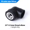 Accesorios de Plomería de PE Negro Codo de Tubería de Suministro de Agua Juntas en T