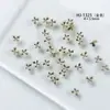 Nova Mini Extra Pequena Estrela Laço Arte de Unha Liga Metálica Joia Grátis DIY Pequena Fresca Estrela Laço