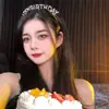 Diadema de Cabeza para Fiesta de Cumpleaños Europea y Americana feliz cumpleaños feliz cumpleaños Diadema de Letras con Diamante Flash Damas