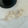 Novos Brincos Torcidos Exquisitos de Lã Colorida Feitos à Mão Design de Nicho de Alta Qualidade Brincos Dopamina para Mulheres