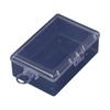Caja de almacenamiento con cerradura de agujero redondo al por mayor de fábrica, caja de almacenamiento de plástico PP transparente, caja de herramientas con tarjeta de embalaje para piedra de afilar