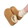 Botas de Nieve Cortas Birken de Papa para Mujer Versátiles 2026 Nueva Llegada de Invierno Acolchadas de Terciopelo Cálidas Antideslizantes Botas de Algodón Pan