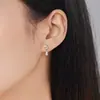 Pendientes de Plata de Ley 925 con Colgante de Gota de Agua Dulce y Delicada para Mujer, Diseño Simple y Fresco con Pendientes Incrustados de Circonita