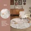 Alfombra redonda para sala de estar, cachemir sintético, alfombrilla de noche para dormitorio, tapete para tocador, estudio, silla giratoria de computadora, insonorizada y antideslizante