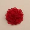 Estilo Coreano Chiffon Borda Queimada Fio Flor Flor de Organza Rosa Camélia Acessórios de Roupa Acessórios de Broche Joias DIY Flor de Sapato