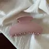 Pinza de pelo estilo coreano media coleta, pinza vintage para la parte trasera de la cabeza, pinza de tiburón para recogido, pasador con un tacto de alta gama y exquisito, accesorio para el cabello