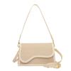 Bolso Cuadrado Pequeño de Lona PU de Moda Diseño Popular Costuras Alto Valor de Color Bolso de Hombro Elegante Bolso Cruzado