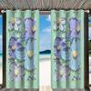 Cortinas Opacas Impresas para Exteriores Estilo Vintage Floral Mar de Flores Personalizadas para Balcón, Dropshipping Disponible