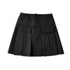 Otoño Temprano Nueva Moda Europea y Americana para Mujer Color Sólido Bolsillo Falso Falda Slim de Cintura Alta Falda S11877