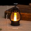 Lámpara de Ambiente Mini Creativa para Niños Lámpara Electrónica de Vela Retro Navideña Candelabro Decorativo de Escritorio Lámpara de Aceite Pequeña