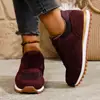 Sapatos Casuais de Lona com Cadarço, Bico Redondo, Sola Grossa, Versáteis, para Primavera e Outono de 2025, Europeus e Americanos, para Mulheres