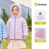 Sin flúor y repelente al aguaChaqueta de plumas infantil Dudu, abrigo de invierno para niños, ropa de invierno para niñas, ropa infantil moderna para bebés