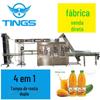Produção de envase de bebidas engarrafadas e produção de equipamentos automáticos de selagem e enchimento de filme de alumínio de uma linha de bebidas de saúde