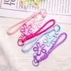 Llavero Transparente de Flor de Cerezo Colorido Correa para Teléfono Colgante DIY Verano Dopamina Bolso de Niñas Accesorio Antiperdida