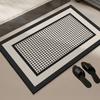 Alfombrilla Absorbente para Suelo de Baño, Alfombra de Baño, Alfombrilla Suave de Barro de Diatomeas Antideslizante de Goma, Felpudo para Inodoro, Felpudo para Lavabo