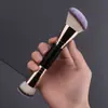 Brocha para Base de Maquillaje Doble Cara Transfronteriza, Brocha para Rubor, Brocha para Polvo Suelto, Brocha de Maquillaje Suave de Dos Caras en Uno, Brocha para Contorno, Herramienta de Belleza