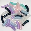 Nueva serie acrílica dorada flash dos colores tubo curvo agujero recto cuentas sueltas cuentas de tubo acrílico material para collar pulsera diy