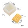 Molde de silicona para velas de aromaterapia con forma de medio maíz, ideal para decorar tartas, fondant y jabón hecho a mano.