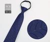 Corbata Negra de Fábrica para Hombre a Rayas Azul Corbata de Negocios Nudo para Gente Floja Corbata con Cremallera sin Nudo en stock Venta al por Mayor