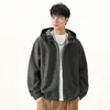 Ropa para Hombre Fengshe / Sudadera con Capucha Color Block Estilo Americano Moderna Casual Holgada Estampada Pesada Abrigo de Manga Larga Primavera-Otoño para Hombre
