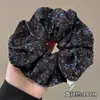 Xuxinha oversized estilo francês para mulheres, estilo high-end e casual, acessório para coque, elástico de cabelo de tecido