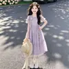 Vestido de Verano para Niñas 2026 Nuevo Estilo para Niños Mayores, Elegante y Dulce Diseño de Mariposa, Vestido de Princesa Estilo Vacacional Moderno
