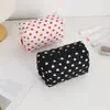2024 Color Crema Pantalla Completa Bolsa para Bolígrafos de Corazón Bolso de Mano para Salir Tela Suave Gran Capacidad Almacenamiento Bolsa de Cosméticos