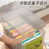 Caja de almacenamiento transparente para el hogar, caja de plástico para guardar juguetes y snacks, tamaño grande, engrosada, organizador de ropa para armario, cesta de almacenamiento