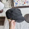 Gorra plana de estilo ecuestre vintage para hombres y mujeres, versátil, transpirable, para proteger del sol, estilo de primavera y otoño, caqui, negro, gris, moderna
