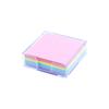 Varios Colores Transparente Diseño de Moda Caja de Almacenamiento para Notas Adhesivas Compañero Ideal para Papelería de Oficina Notas Adhesivas de Escritorio
