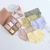 Pantalones Emolientes de Seda Mejorados para Damas y Damas 3.0 Sin Costuras de Cintura Media Transpirables para Cadera Bragas con Ribete de Encaje Femenino