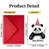 Juego de Sobres para Tarjeta de Cumpleaños Feliz Tamaño Grande Amazon Temu Ilustración de Panda Lindo Tarjeta de Cumpleaños