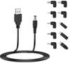 Línea elevadora de energía USB 5V a DC9 V/12V línea convertidora elevadora con cabezal 8DC línea de transferencia multifunción