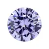 Huagang Gems 9A Ocho Corazones Ocho Flechas Circonita Azul Piedra Suelta Venta al por Mayor Wuzhou Zirconia Cúbica Artificial Color Claro Piedra Redonda