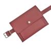 Cross-border nova camada dupla de cintura larga bolsa cinto pin fivela Pu imitação de couro cinto bolsa feminina cinto