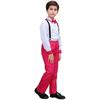 Traje de Actuación de Coro Infantil de Año Nuevo Traje de Pantalones con Tirantes de Lentejuelas para Niño Chaleco Traje Traje de Actuación de Recitación Infantil