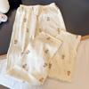 Calça de Verão Solta Fina para Menina, Adequada para Caminhada Casual ao Ar Livre, Calça à Prova de Mosquitos