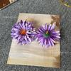 Flor Artificial Hoja de Pino Cabeza de Crisantemo Flor Falsa DIY Pasador Hecho a Mano Tocado Ropa Falda de Baile Flor Paraguas Decoración Accesorios de Fotografía